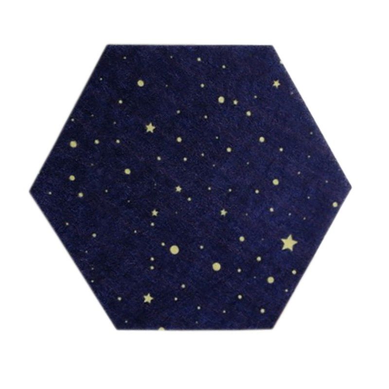 hexagon felt starry sky background board pin board self adh