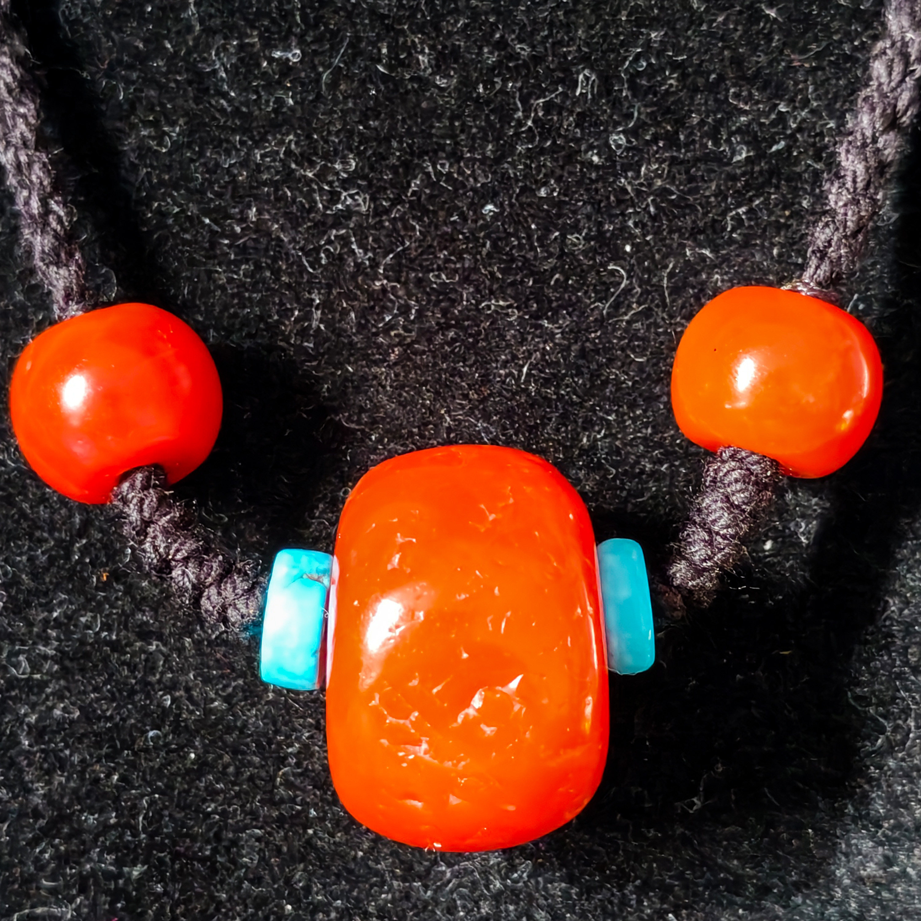 藏传天然原矿老南红玛瑙锁骨链保真甘南红满色满肉柿子红文玩项链