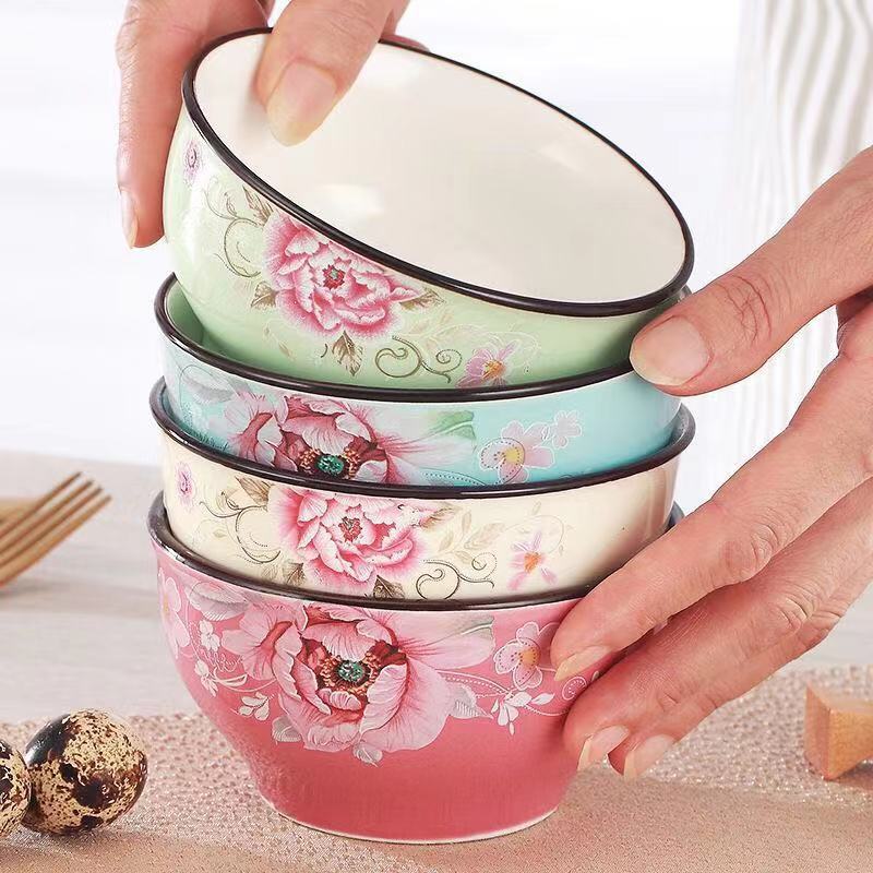 4/8个装利比碗时尚色釉家用陶瓷碗小碗汤碗米饭碗面碗餐具在类目 餐饮具, 餐具, 碗中 - 来自Buy2taobao.com提供专业的淘宝代购服务