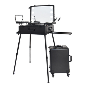妆百纳22寸带灯拉杆化妆箱专业跟妆师新娘化妆师专用工具箱包24寸