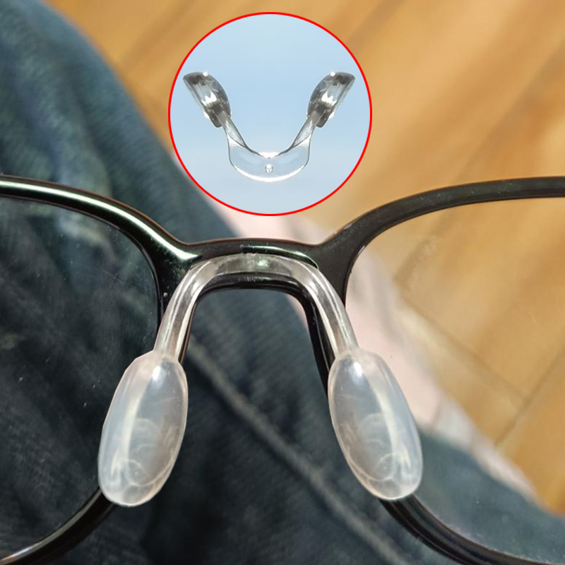 儿童眼镜鼻托方头弧形马鞍托叶