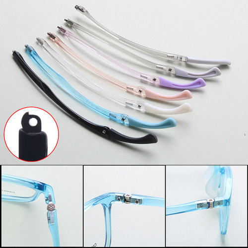 学生眼镜腿金属单凸牙可调节镜脚