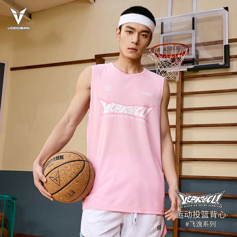 维动背心飞逸投篮服T恤男美式