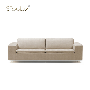 Sfoolux北欧现代简约家用客厅皮衣沙发 DS-3双人直排休闲沙发