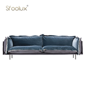 Sfoolux意式 布艺沙发 sofa大平层客厅拉锁式 轻奢auto reverse