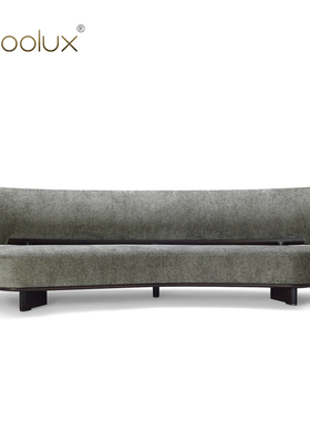 Sfoolux 二十面体Icosofà意式极简别墅客厅圆弧形实木布艺沙发