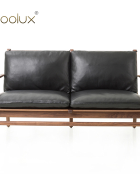 Sfoolux北欧简约日式咖啡厅 客厅休闲椅  Ren /双人位休闲椅