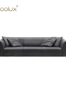 Sfoolux意式极简家用休闲客厅皮艺直排沙发 DS-276三人位沙发
