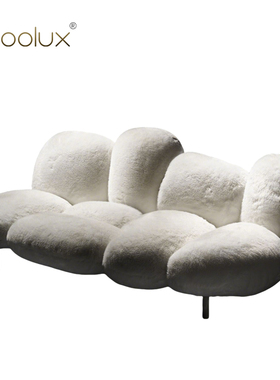 Sfoolux北欧创意艺术奶油风 Cipria Rosa 客厅样板间云朵布艺沙发