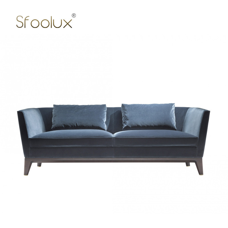 Sfoolux卡拉卡拉Caracalla意式轻奢大平层客厅直排三人位布艺沙发