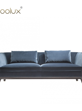 Sfoolux卡拉卡拉Caracalla意式轻奢大平层客厅直排三人位布艺沙发