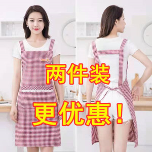 围裙背带式双肩罩衣结婚年轻韩版清洁时尚男女同款上班工作服上班