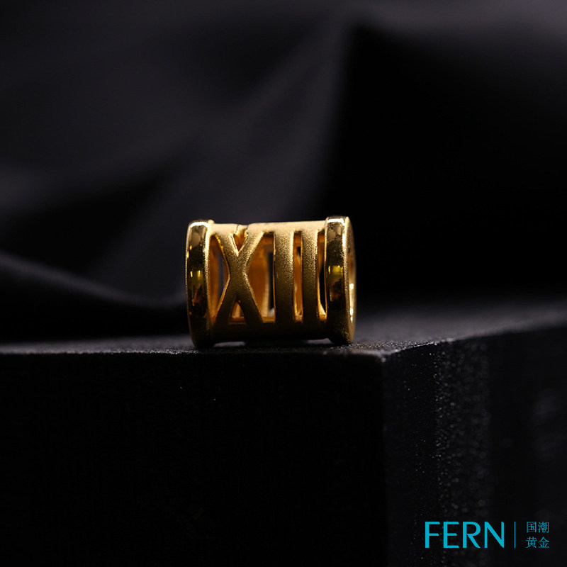 FERN Guochao gold series Rome number XII fashion Gold Bracelet DIY Couple Pendant Necklacein the Jewelry/Diamond/Jade/Gold , Gold jewelery (New) , Choker  category - from Buy2taobao.com to provide professional Taobao agent buy service