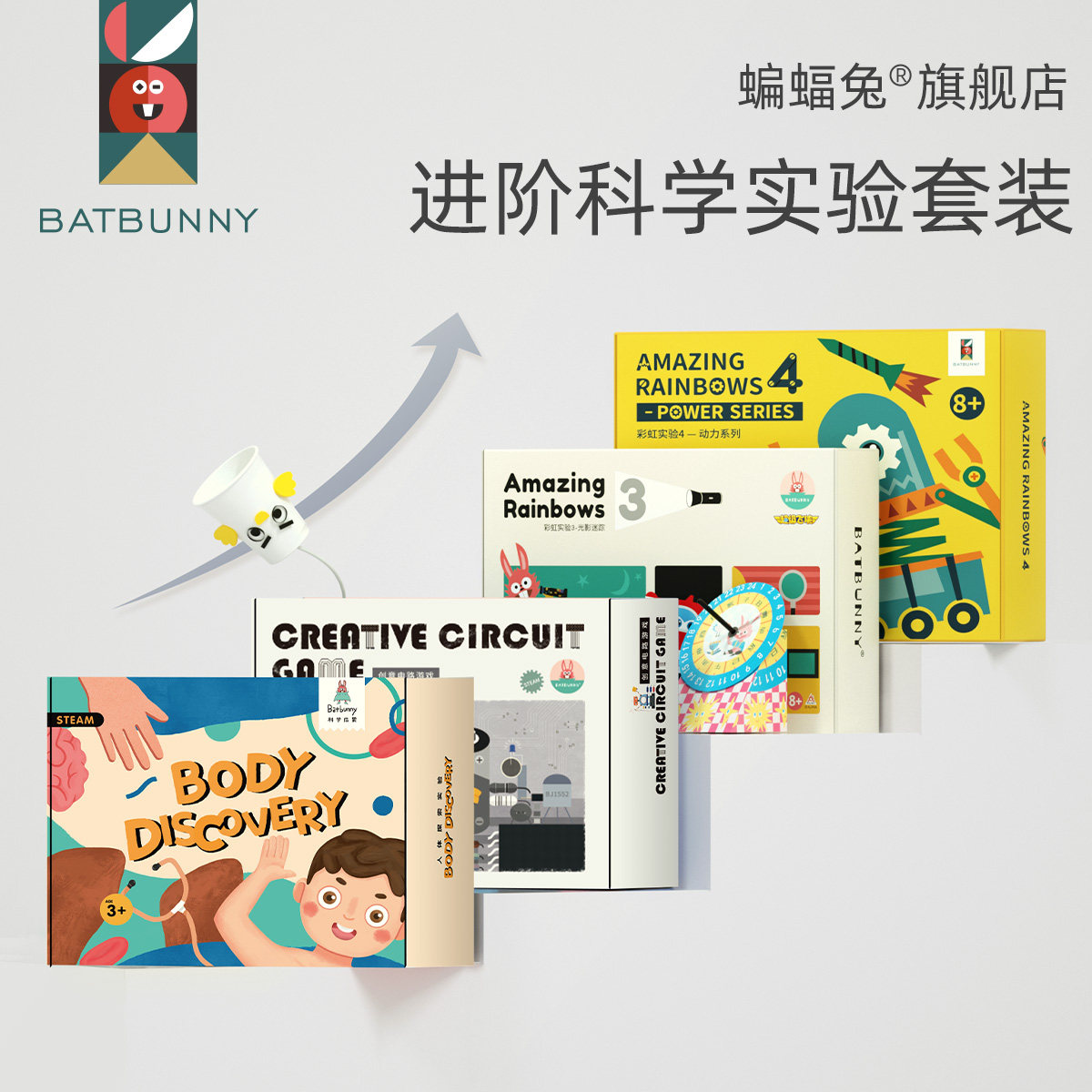 儿童科学实验套装小学生益智玩具幼儿园steam盒子diy生日礼物3-4_虎窝淘