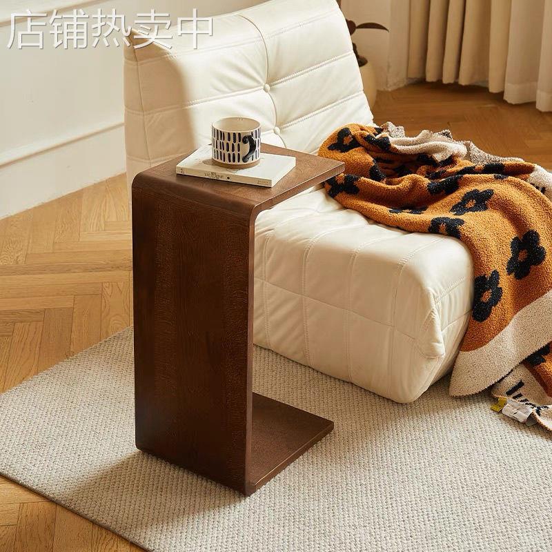 实木茶几客厅家用诧寂风边几小桌子床头置物架茶桌飘窗桌换鞋凳无