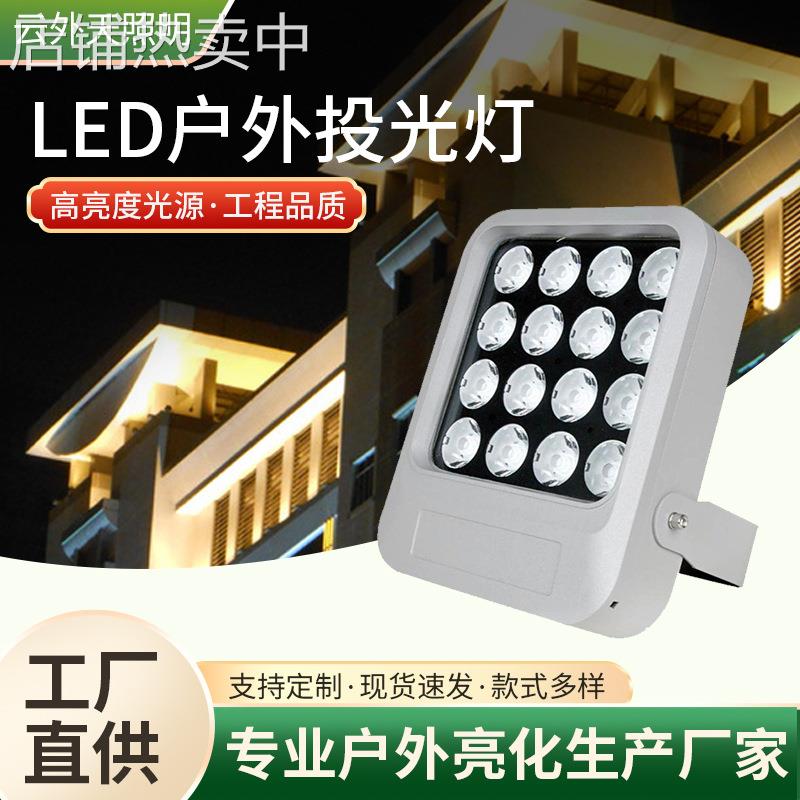 led户外防水投光灯酒店桥梁一束光射灯楼体建筑亮化景观投光灯