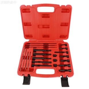 22件套拆卸工具汽车断裂预热塞电极取出 电热塞断裂电极螺纹修复