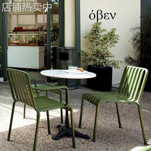 户外桌椅组合休闲奶茶店桌子民宿餐厅咖啡店外摆清新花园室外椅子