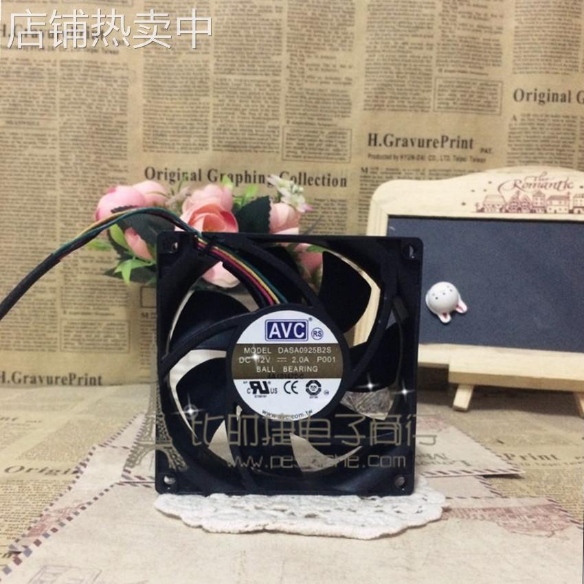 原装 AVC DASA0925B2S 12V 2.0A 9CM 9025 4线PWM 温控风扇