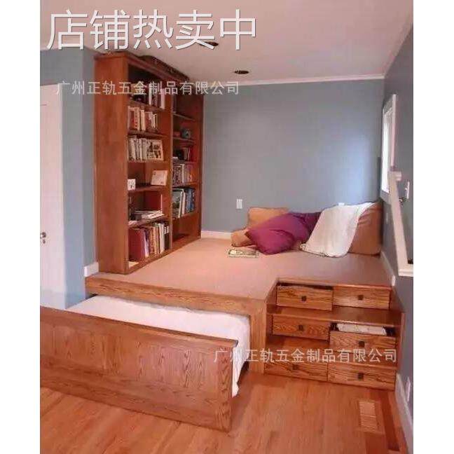 34寸 85cm货柜机柜抽屉非阻尼三节轨51宽工业导轨重型滑轨 轨道轨