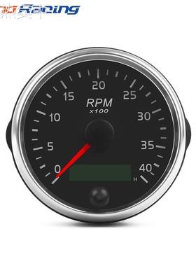 85mm柴油发动机转数表 0-4000RPM指针式转速表适用于12/24V柴油车