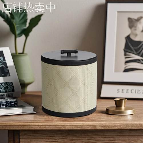 高档皮质收纳盒桌面杂物整理软装家居饰品首饰盒储物盒装饰品摆件