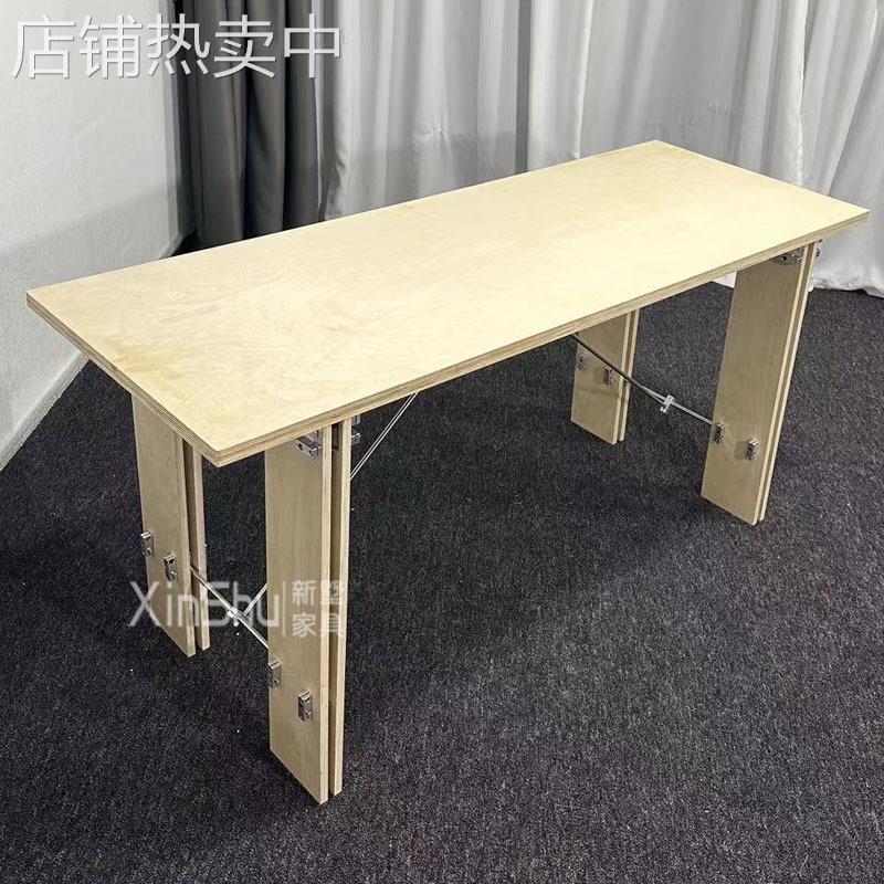 简约现代设计师实木方桌办公电脑桌极简北欧工作台家用书房办公桌