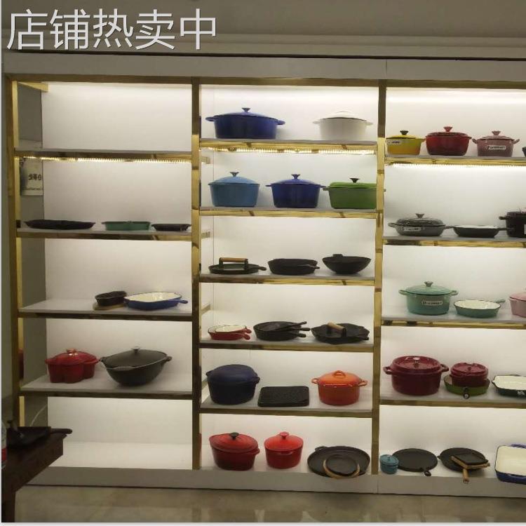 生产简约超市木质货柜隔断展示架零食货架展示架弧形旋转展示架