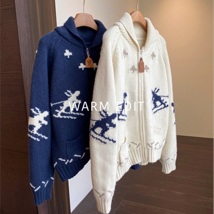 「City Lounge」韩版提花慵懒范显瘦针织开衫