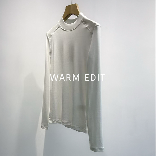 C0S家丝柔半高领长袖打底T恤