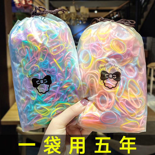 儿童宝宝扎头发橡皮筋不伤发彩色