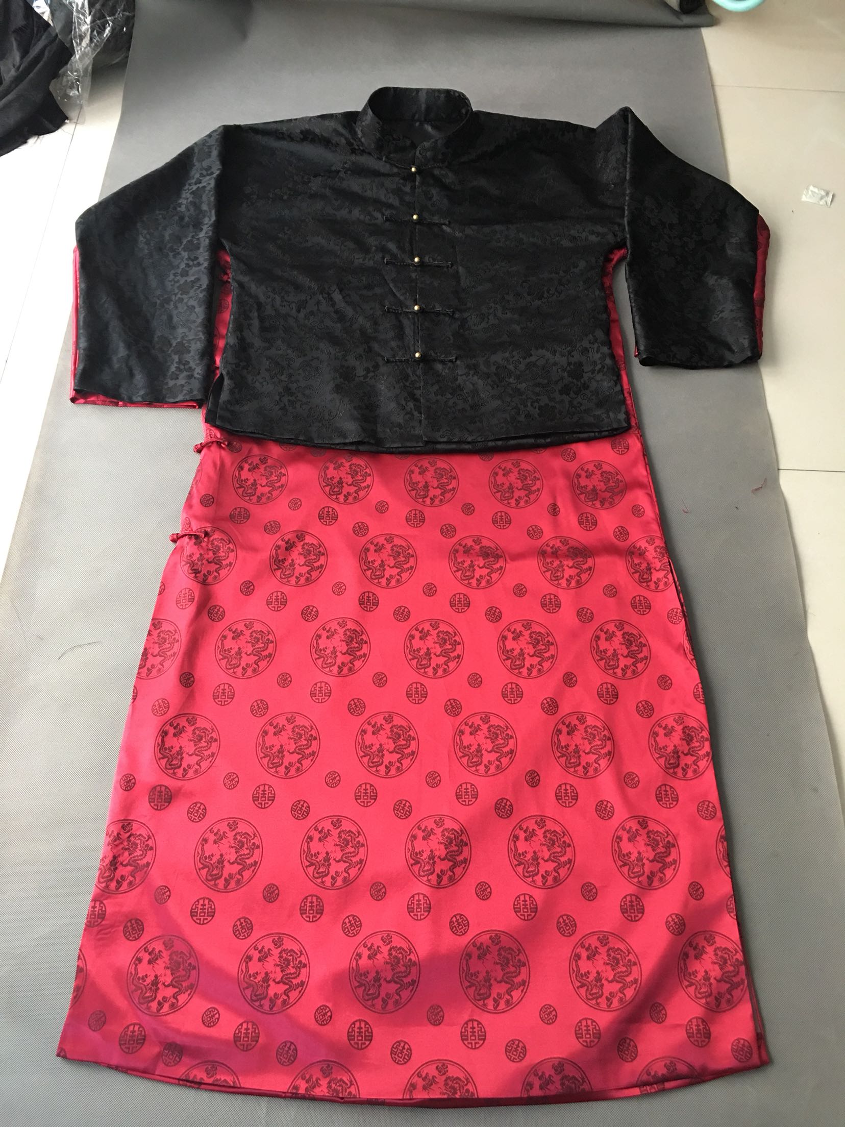 长袍马褂中式套装新郎装礼服中山先生长衫短褂中国风传统服装汉服