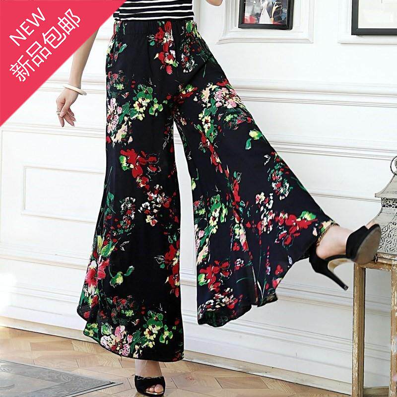 大腿裤大脚裤女i 宽松 阔腿夏天长款韩版墨绿夏装裙裤女式格纹百|ruв категории Женская одежда, брюки, брюки - от Buy2taobao.com для оказания профессиональной услуги покупки агента Taobao