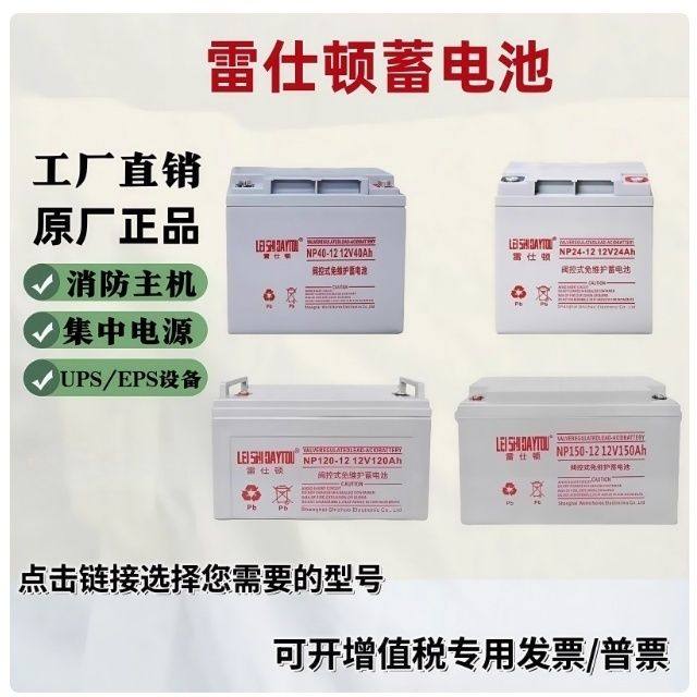 雷仕顿铅酸蓄电池NP100-12V100AH65AH38AH24AH17AH120AH150Ah200A