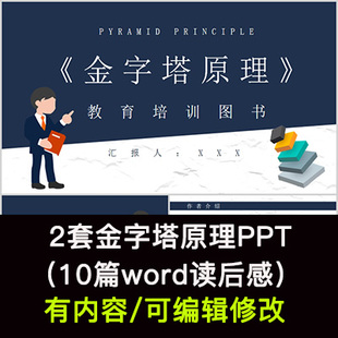 读书分享会 金字塔原理 名著导读后感阅读分享ppt模板课件
