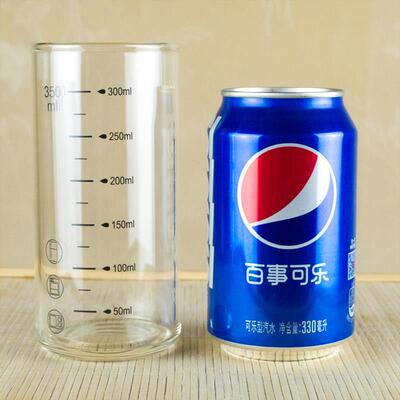 防爆裂儿童牛奶杯玻璃杯量杯带刻度水杯酸奶杯刻度杯牛奶杯早餐杯