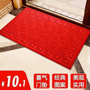 家用红色吸水地垫卧室防滑底门口垫入室房间门厅垫进户居家地毡时