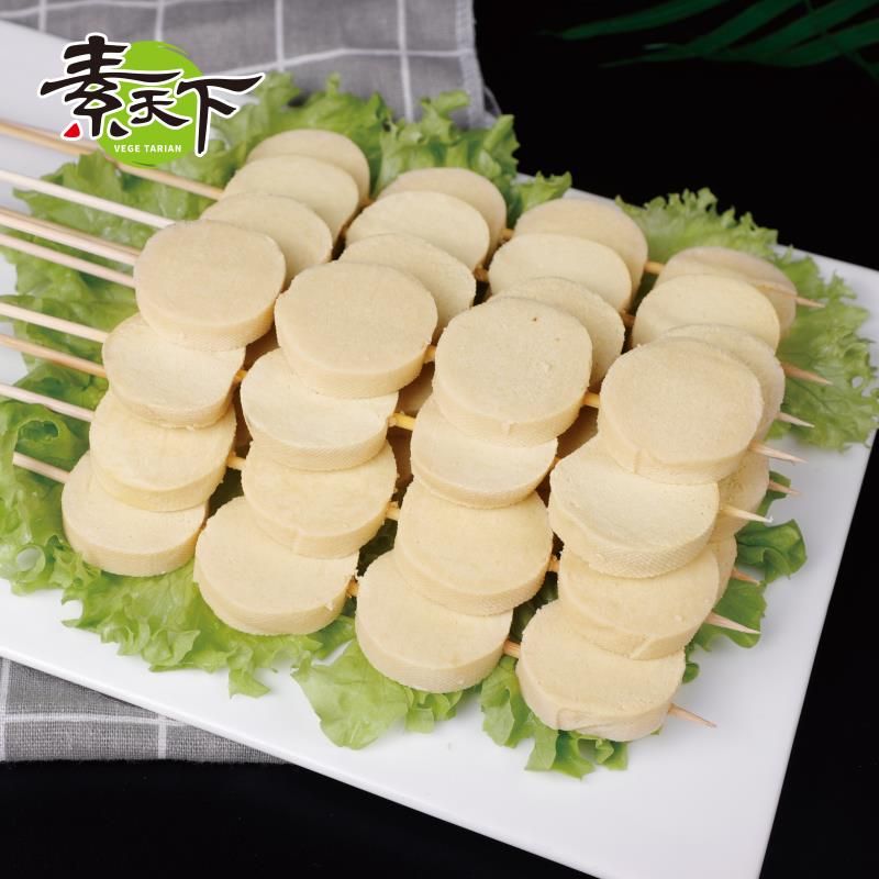 包浆豆腐串素鸡串商用油炸烧烤