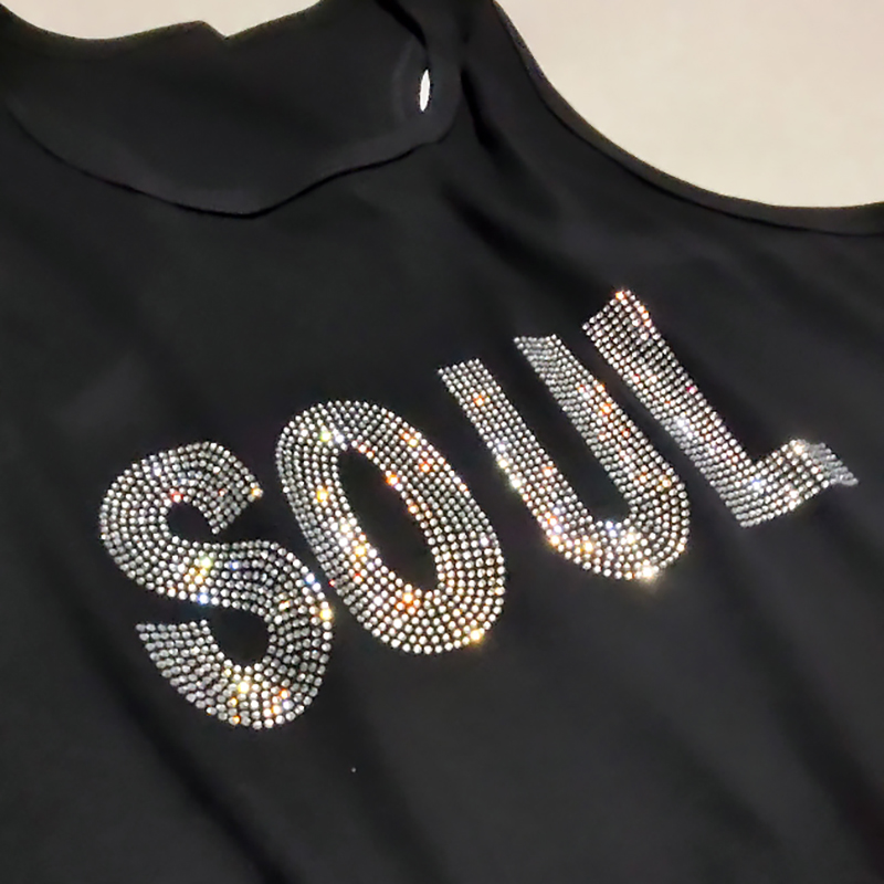 复刻致敬陶喆SOUL背心演唱会soulpower背心男女SP烫钻螺纹精梳棉