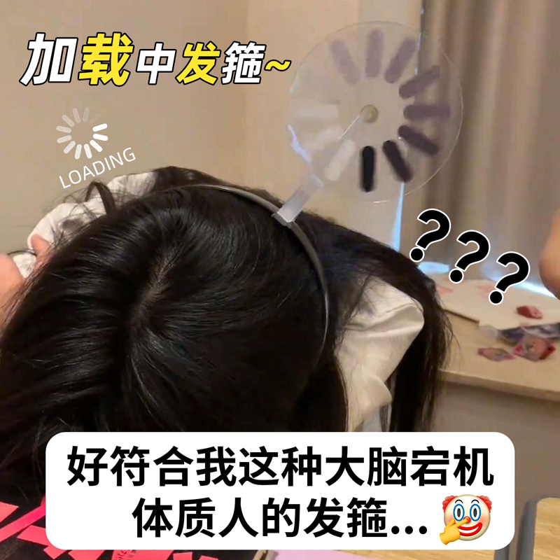 大脑加载中可旋转宕机发箍搞怪