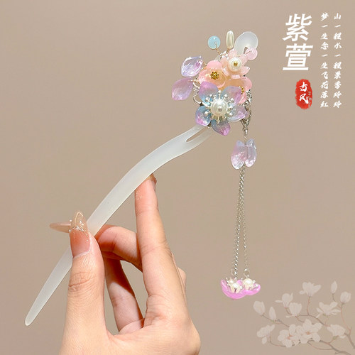 儿童发簪汉服配饰小女孩步摇头饰