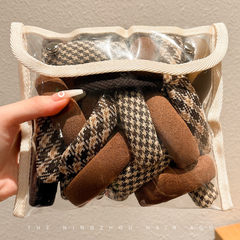 秋冬美拉德咖色发夹女2025新款