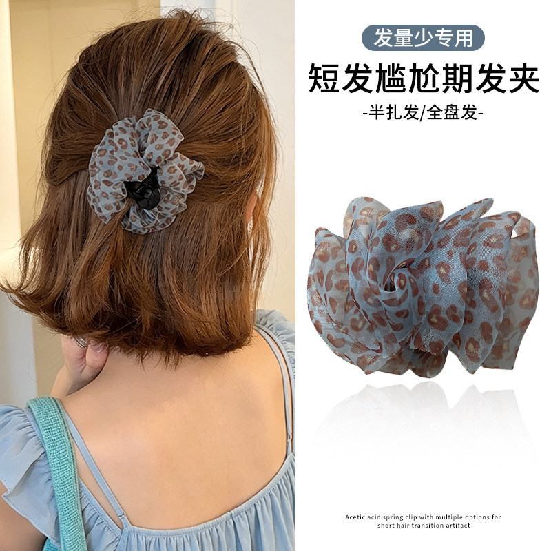 发夹后脑勺半扎发小抓夹女高级感图片