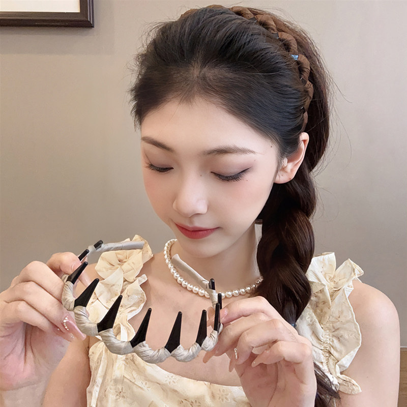 高颅顶发捆大波浪发箍女2026新款图片