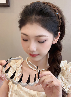 高颅顶发捆大波浪发箍女2026新款