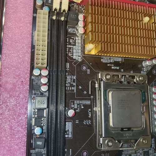 议价华南zx-x58主板，英特尔XEON E5540四核八线程处