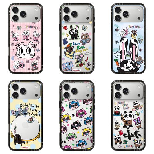 【韩国】新壳体Tipseven功夫小咪苹果18Promax适用于iPhone17Promax保护壳16p明星同款可爱卡通15Pro防摔