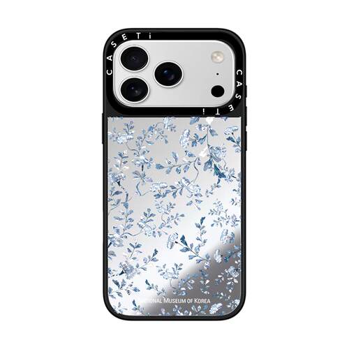 博物馆白色小碎花适用于苹果18promax手机壳/iphone17promax/16pro/15plus/14p套case磁吸手机壳手链