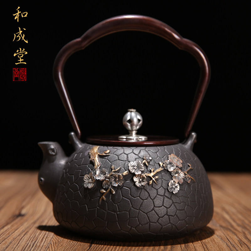 铁壶手工铸造铁茶壶烧水壶南部铁器生铁壶铸铁电陶炉套装一模一壶