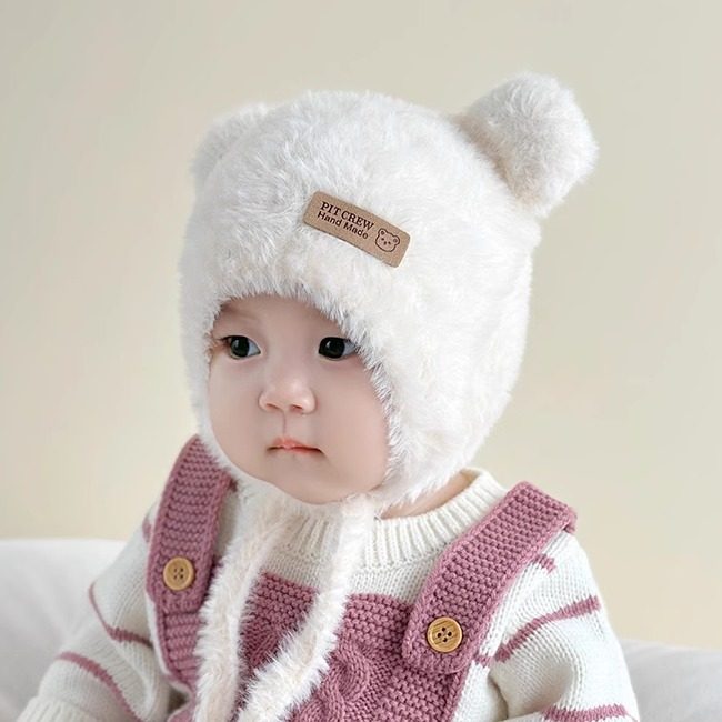 婴幼儿帽子秋冬季韩版可爱男童女宝宝珊瑚绒护耳帽防风加绒保暖厚,童装/婴儿装/亲子装,帽子,淘宝优惠券,粉丝福利购,淘宝优惠卷